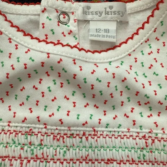Kissy kissy Christmas 12-18m 2 piece set NWT - Picture 4 of 5